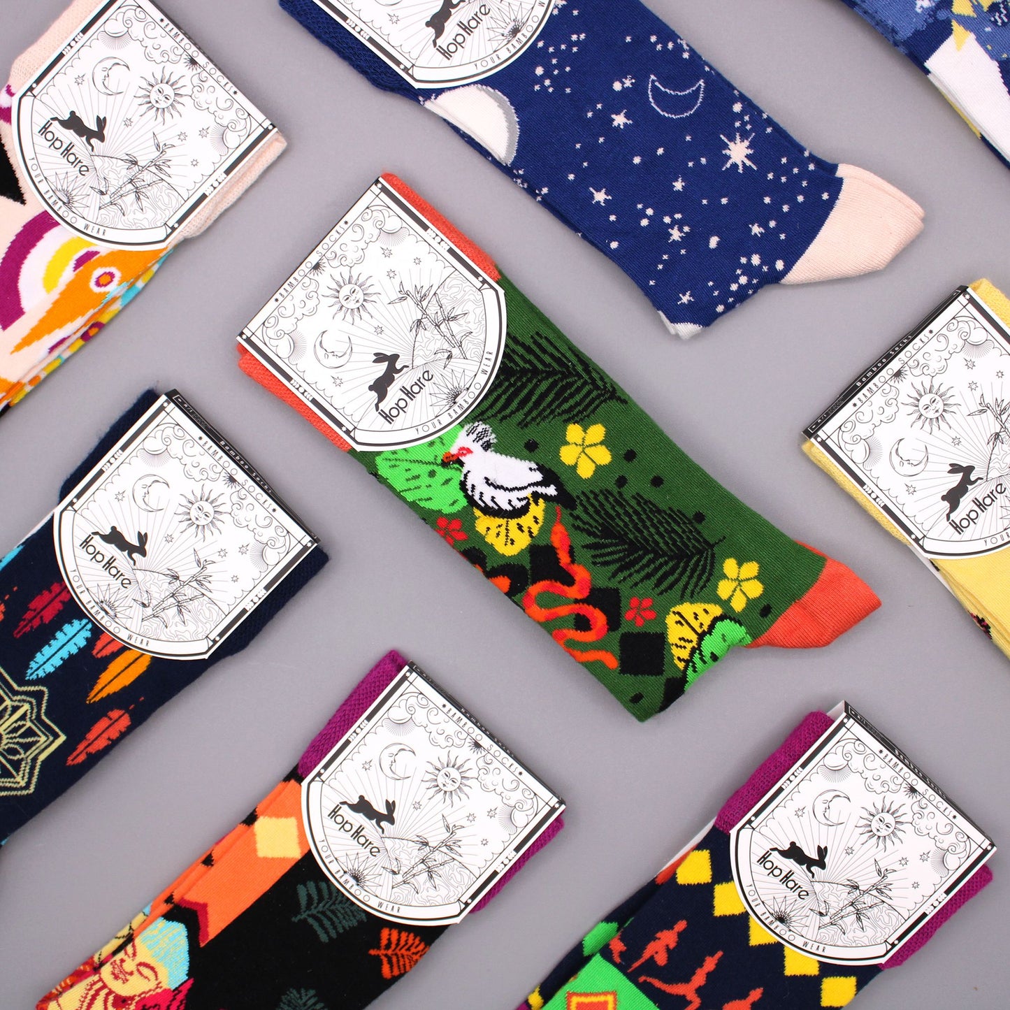 Calcetines Hop Hare Bamboo (S/M) - Flores de Mandala