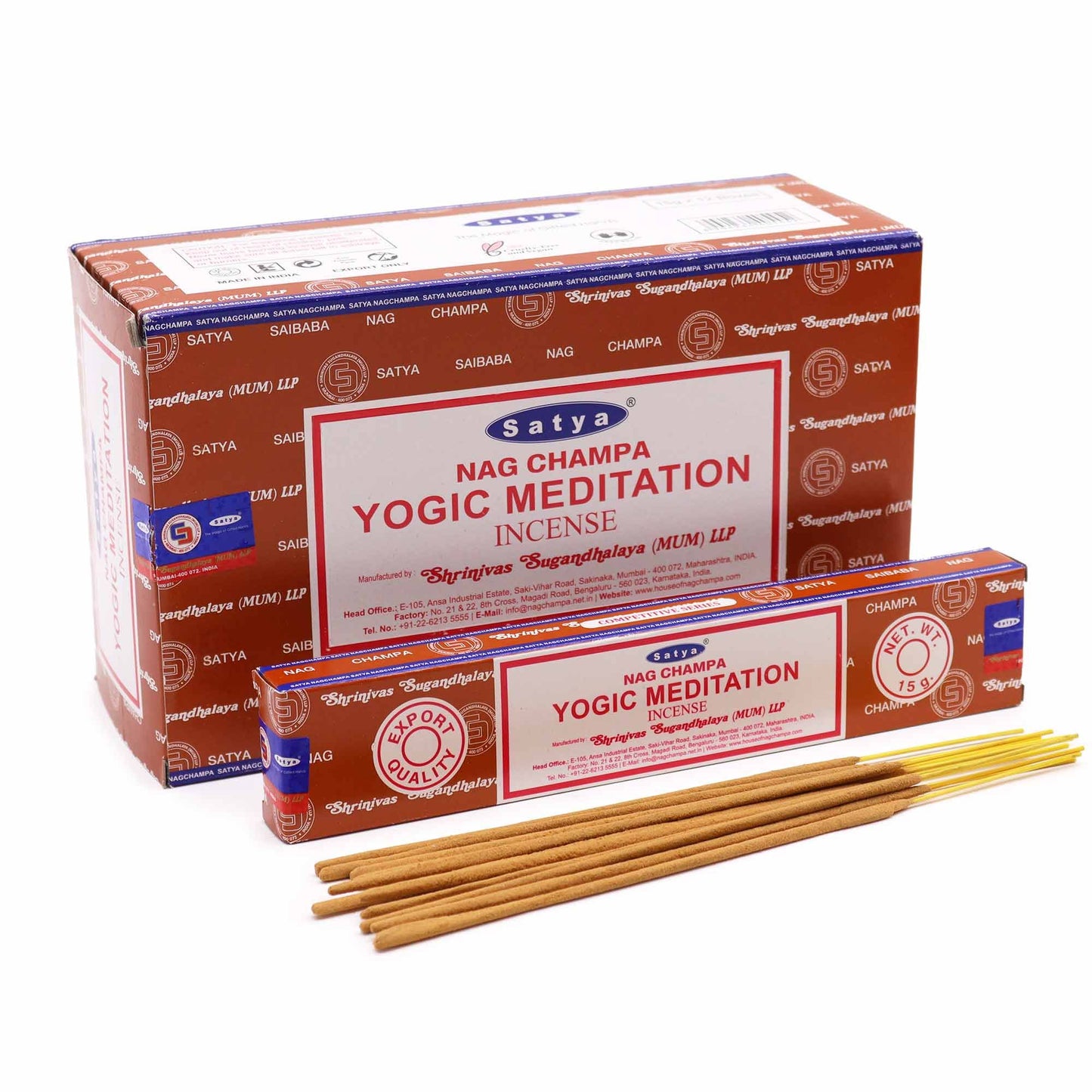Varillas de Incienso Satya 15g - Yogic Meditation