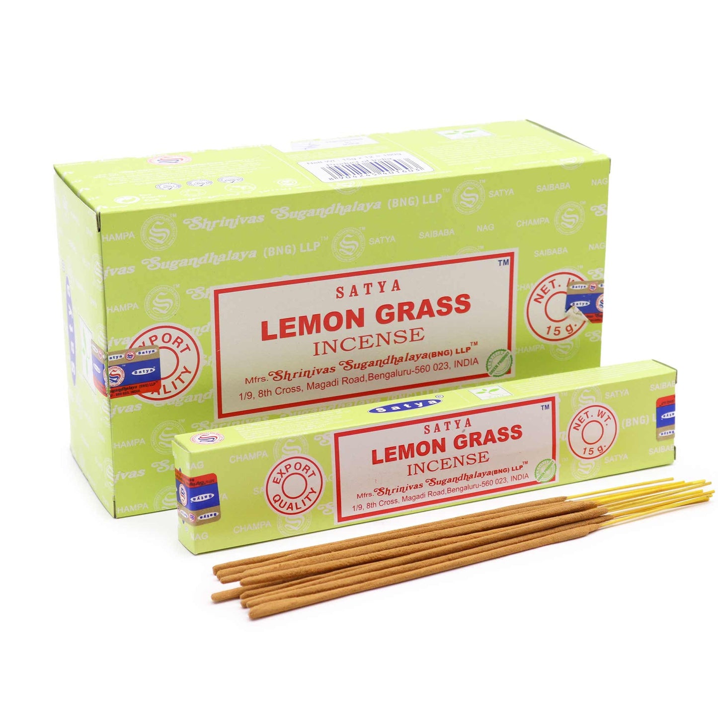 Varillas de Incienso Satya 15gm - La hierba de limón